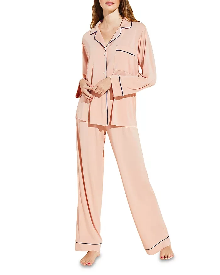 KOTTY Yellow Solid Pure Cotton Women Night Shirt & Pyjama set