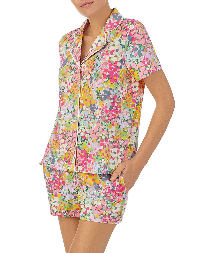 vCRAZO-MADE WITH CRAZE Women's Cotton Printed Floral Shirt Collar Dress