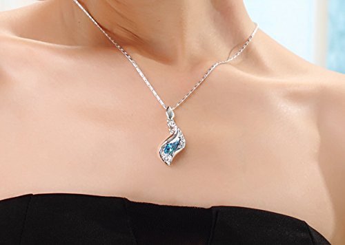 Yellow Chimes Pendant Set for Women and Girls A5 High Grade Crystal Pendant Set Silver Tone Pendant With Earrings Set for Girls | Anniversary Gift for Wife Valentine Gift for Girls