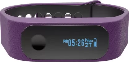 I-next Reflex SmartBand (Purple, Black Strap, Size : Regular)   Fastrack SWD90059 PP03  Reflex Smart Band  (Purple, Black Strap, Size : Regular)