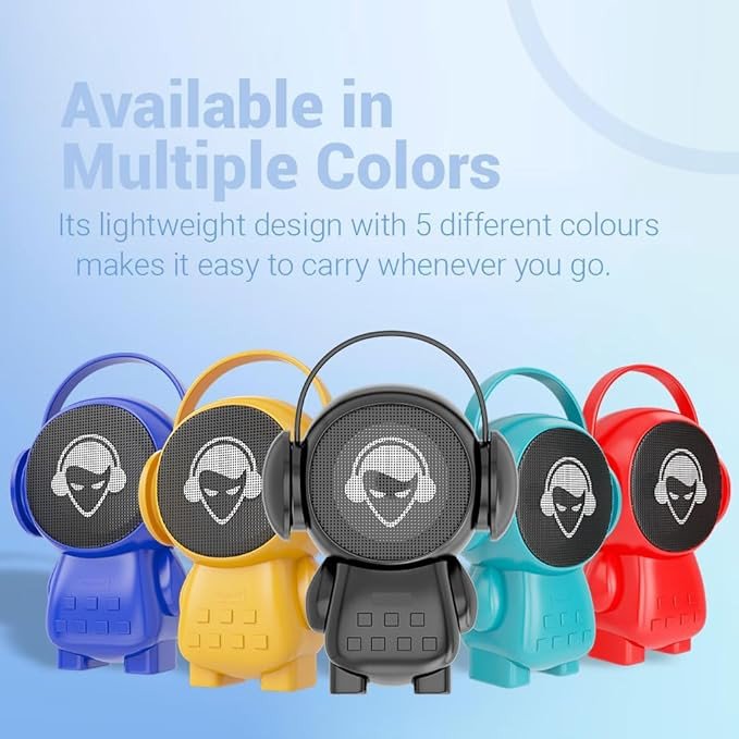 ingajoy 5.0 Bluetooth पोर्टेबल वायरलेस स्पीकर, USB और Aux Play, TF कार्ड सपोर्ट, HD साउंड क्वालिटी, इन-बिल्ट रेडियो क्लासिक डिज़ाइन, Bluetooth स्पीकर