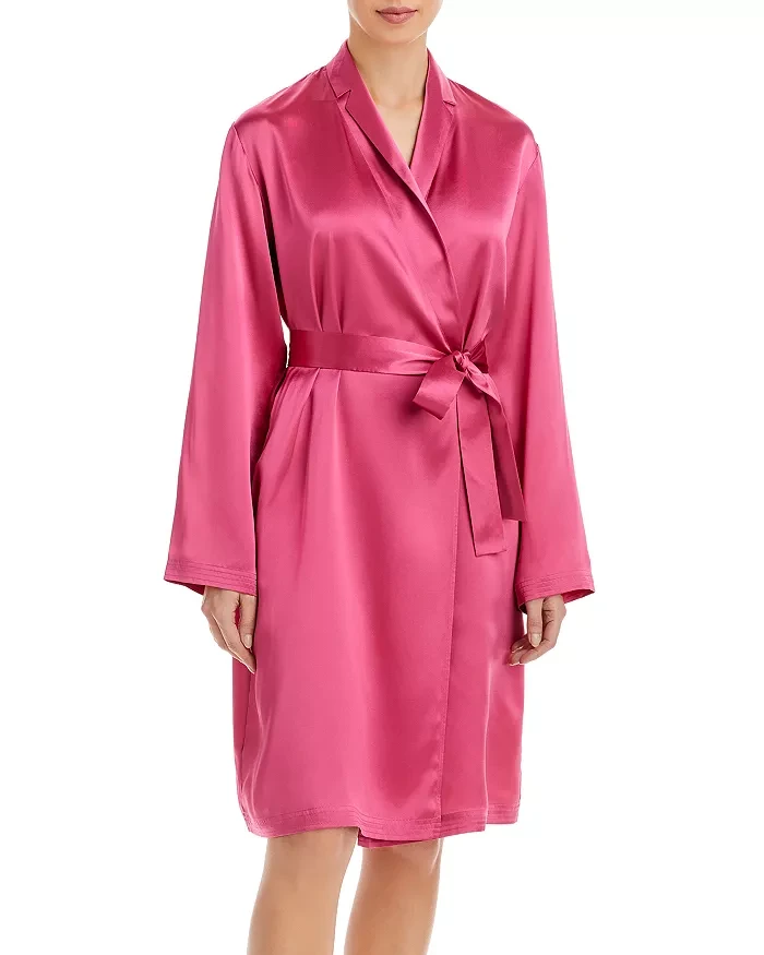 Richie House Men's Satin Robe Bathrobe