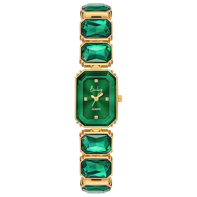 Tia"s Octagon cut Bracelet Emerald Harmony Watch for Women Analog Watch - For Women Green