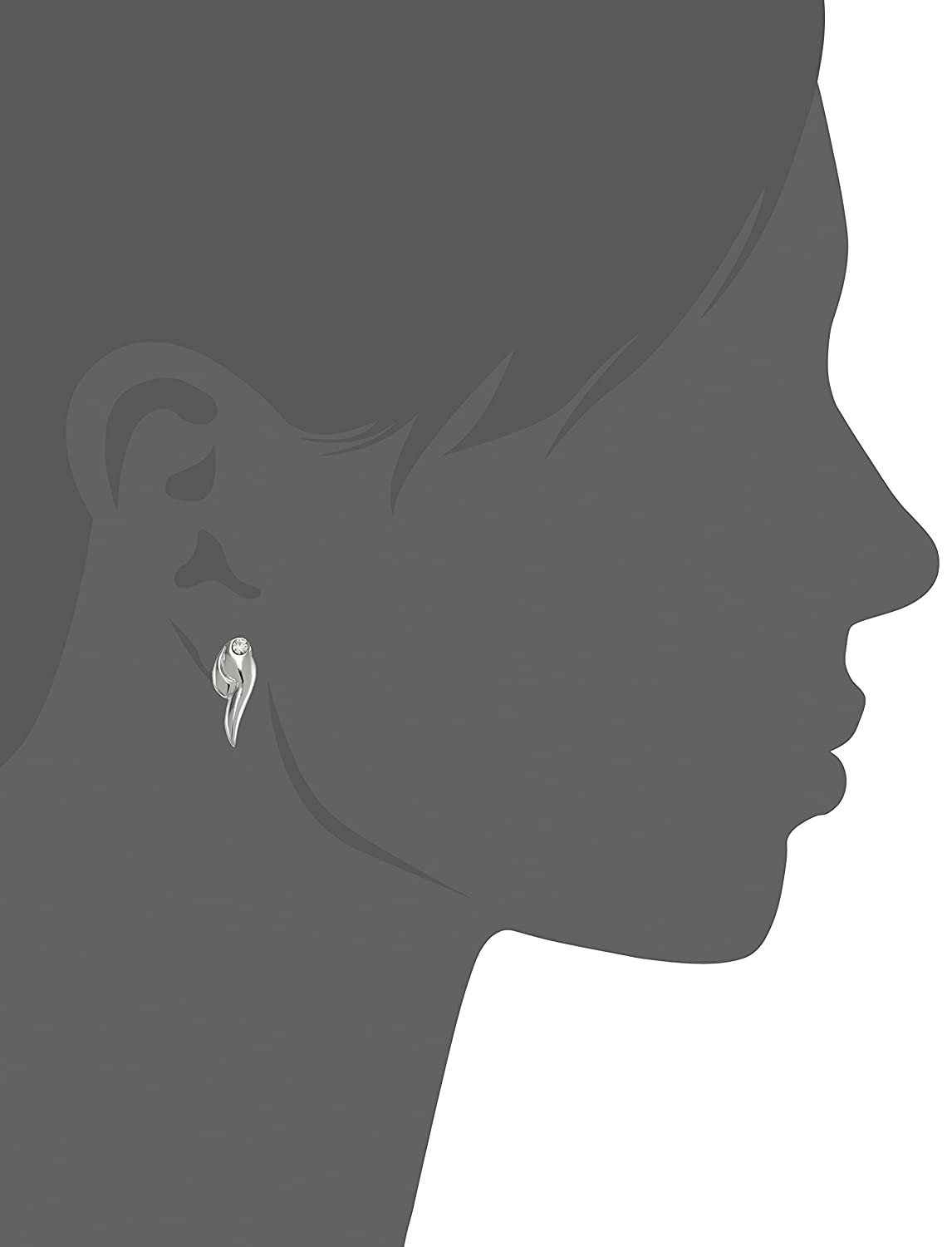 WithLoveSilver 925 Sterling Silver Charm Angel Wing Stud Earrings