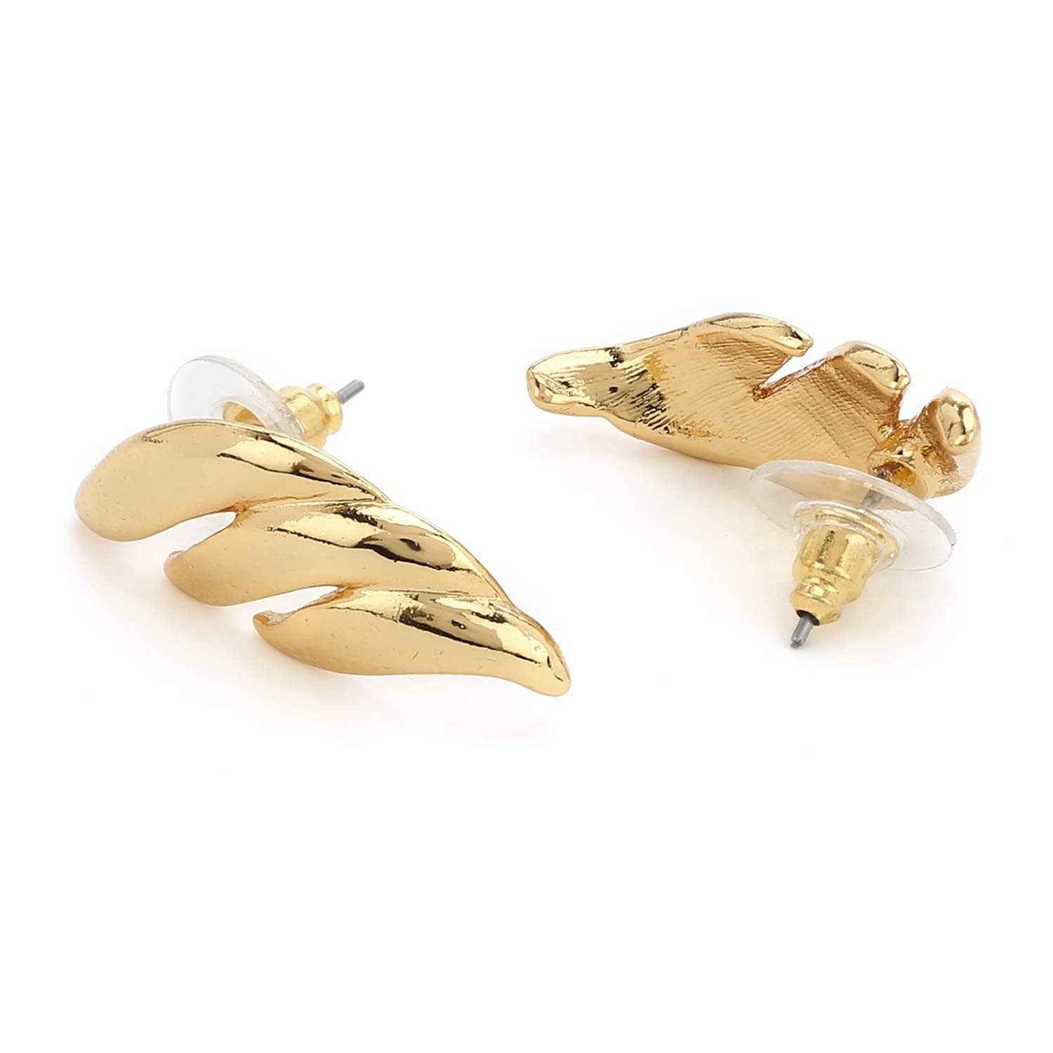 LaBling Trendy Gold Earrings for Women | Statement stylish Earrings | Lovely Gift for Women - Wing Lined Earring