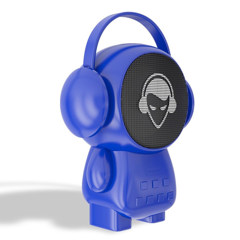 Vingajoy Pro SP-12 Portable Wireless Connectivity Bluetooth Speaker, Impressive Sound Quality, v5.0 Version Card & AUX | FM Radio | Long-Lasting Battery, Multi-Compatibility Modes (Blue) Brand: Vingaj