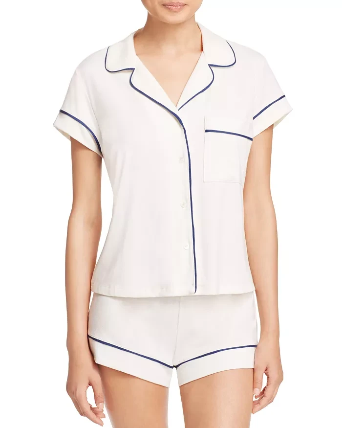 Joyaria Womens Soft Short Sleeve Button Down Short Sleeve Pyjamas